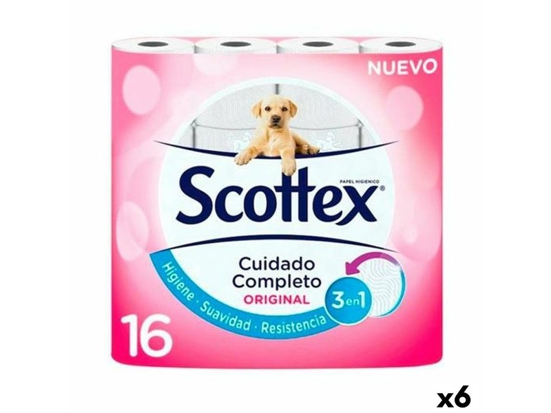 Тоалетна Хартия Scottex Original Бял 16 Части (6 броя)