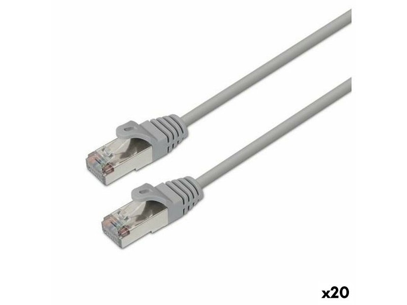 FTP категория 6 твърд мрежови кабел Aisens Сив 20 m 20 броя