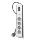 Табло с 4 гнезда с бутон за включване Belkin (2 m)