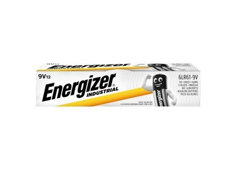 Алкални батерии Energizer 9 V 6LR61 12 Части (6 броя)