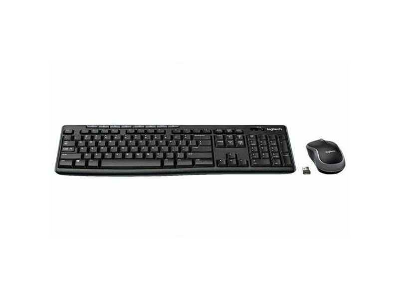 Kлаиатура с безжична мишка Logitech DESKTOP MK270 Черен Испанска Qwerty (6 броя)