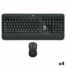 Клавиатура с мишка Logitech MK540 Черен Испанска Qwerty (4 броя)