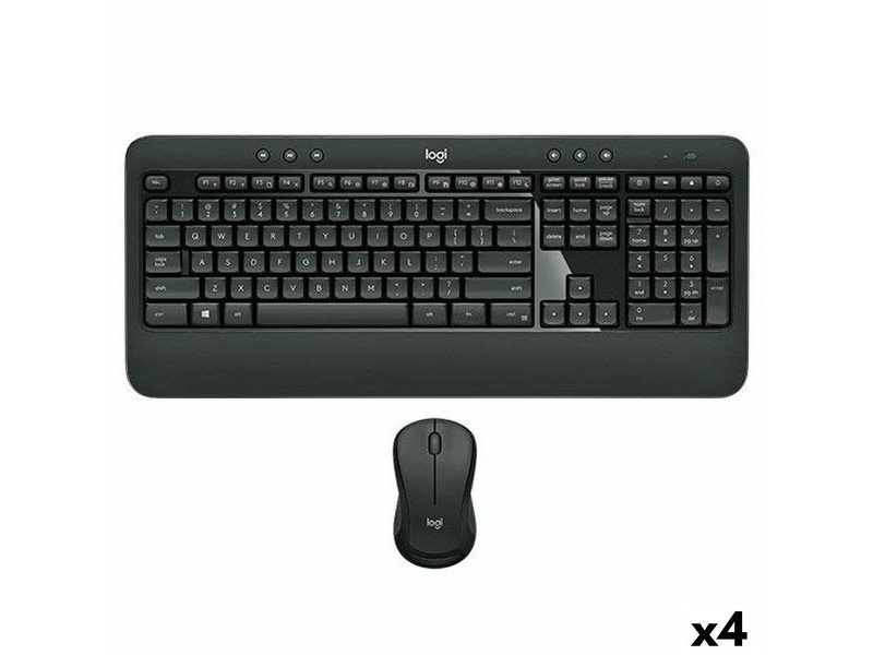 Клавиатура с мишка Logitech MK540 Черен Испанска Qwerty (4 броя)