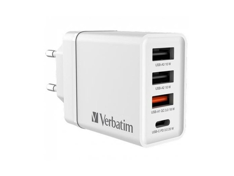 Зарядно за стена Verbatim Бял 30 W (10 броя)