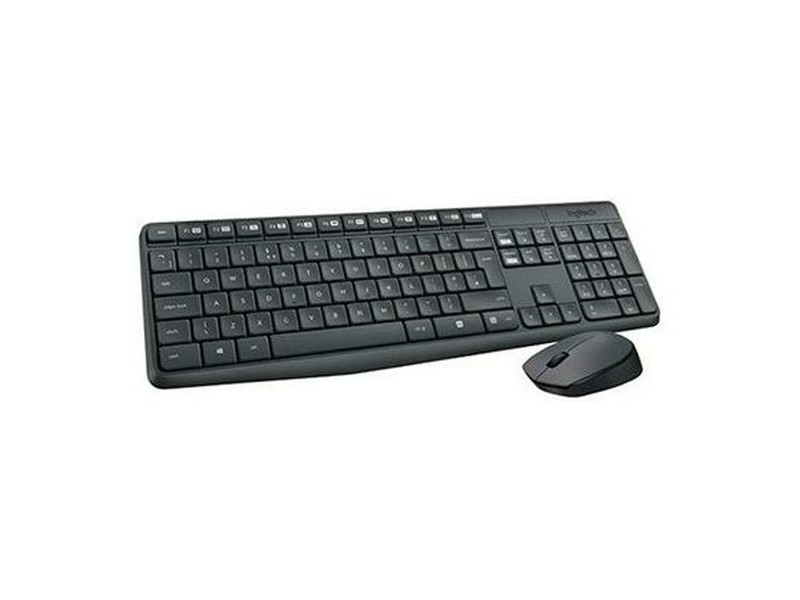 Клавиатура с мишка Logitech MK235 Черен Испанска Qwerty (8 броя)