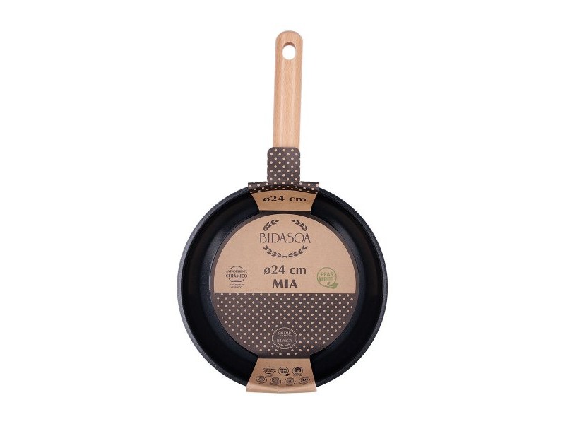 Тиган Bidasoa Mia Сив Метал Ø 24 cm (6 броя)