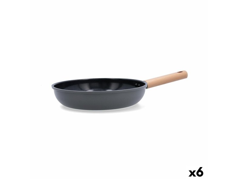 Тиган Bidasoa Mia Сив Метал Ø 24 cm (6 броя)