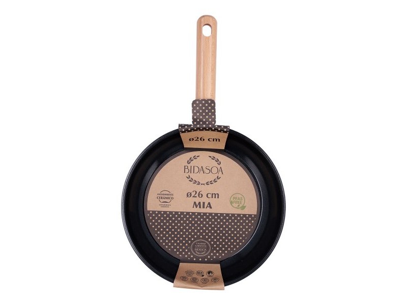 Тиган Bidasoa Mia Сив Метал Ø 26 cm (6 броя)