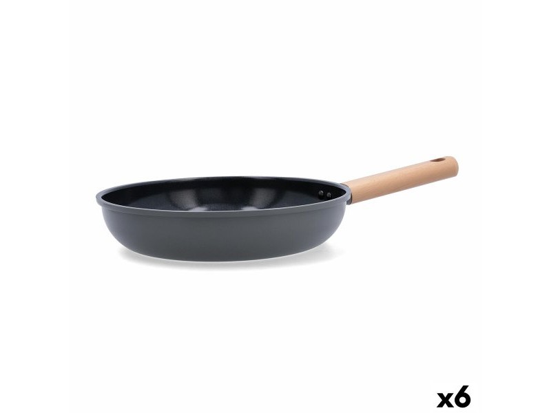 Тиган Bidasoa Mia Сив Метал Ø 26 cm (6 броя)