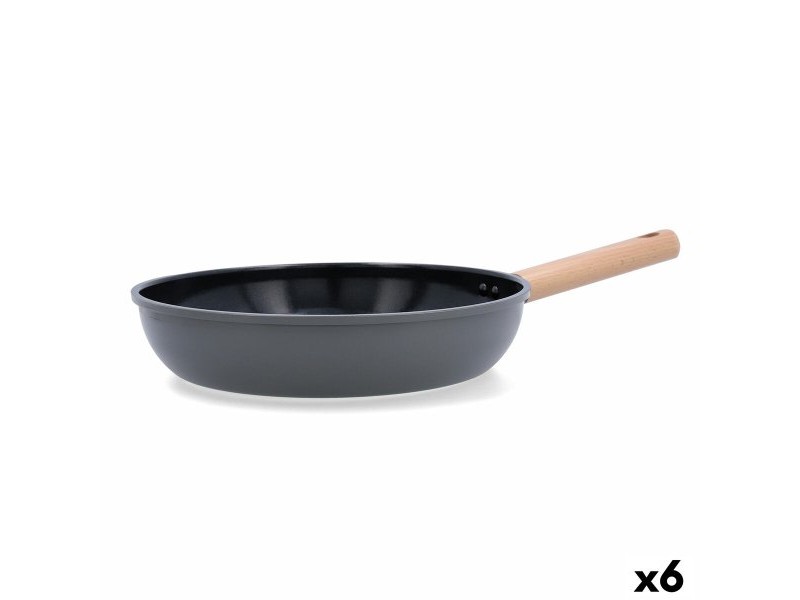 Тиган Bidasoa Mia Сив Метал Ø 28 cm (6 броя)