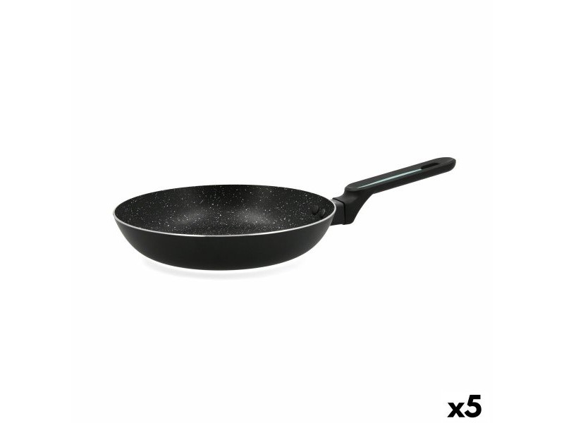 Тиган Quid Oasis Черен Метал Ø 26 cm (5 броя)