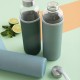 Бутилка за вода Quid Quidate Зелен Cтъкло 600 ml (12 броя)