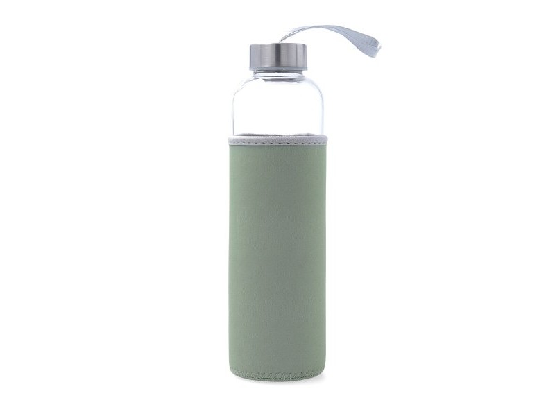 Бутилка за вода Quid Quidate Сив Cтъкло 600 ml (12 броя)