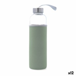 Бутилка за вода Quid Quidate Сив Cтъкло 600 ml (12 броя)