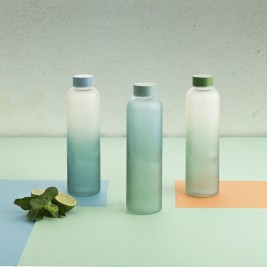 Бутилка за вода Quid Quidate Зелен Cтъкло 600 ml (12 броя)