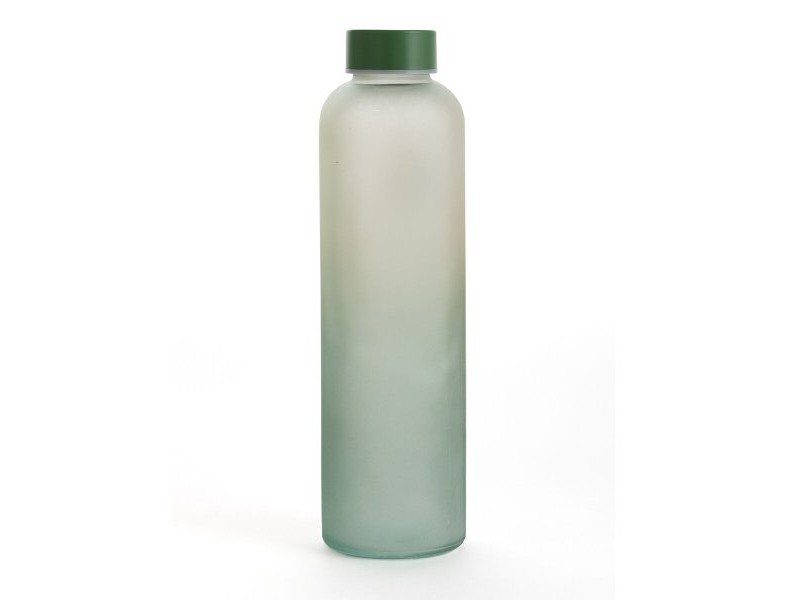 Бутилка за вода Quid Quidate Зелен Cтъкло 600 ml (12 броя)