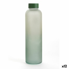Бутилка за вода Quid Quidate Зелен Cтъкло 600 ml (12 броя)