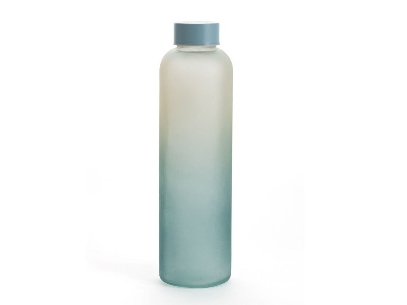 Бутилка за вода Quid Quidate Син Cтъкло 600 ml (12 броя)