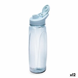 Бутилка за вода Quid Quidate Син Пластмаса 720 ml (12 броя)