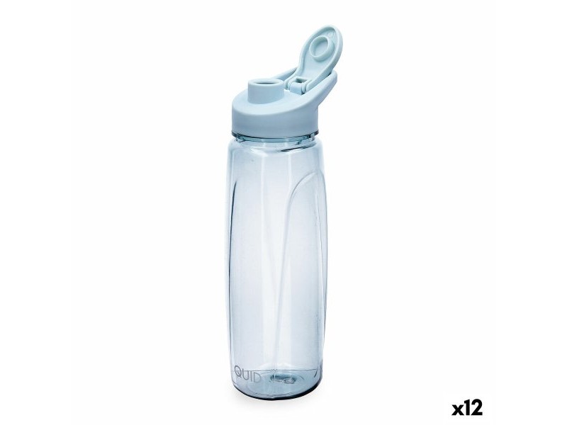 Бутилка за вода Quid Quidate Син Пластмаса 720 ml (12 броя)