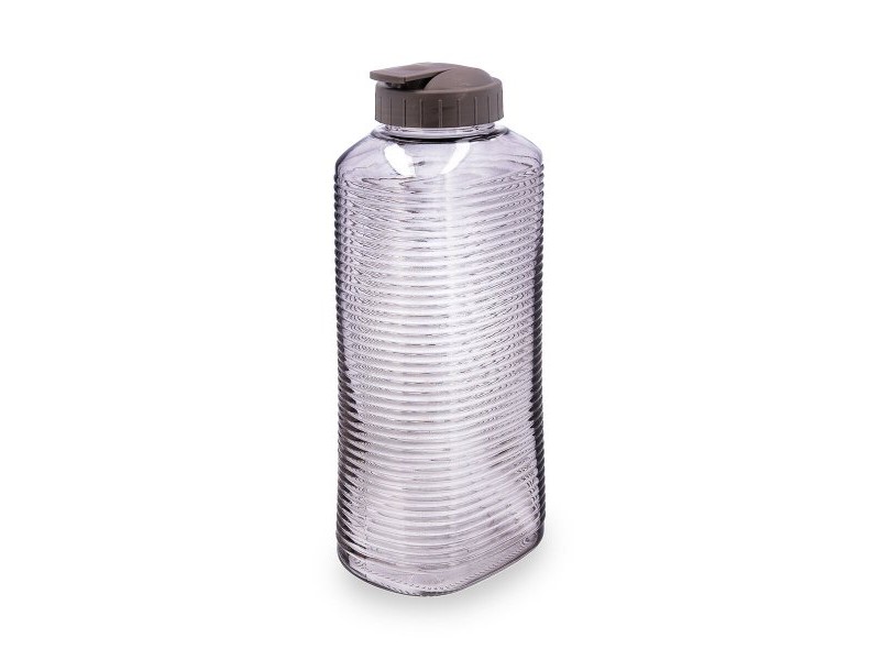 Бутилка за вода Quid Velvet Сив Cтъкло 1,8 L (6 броя)
