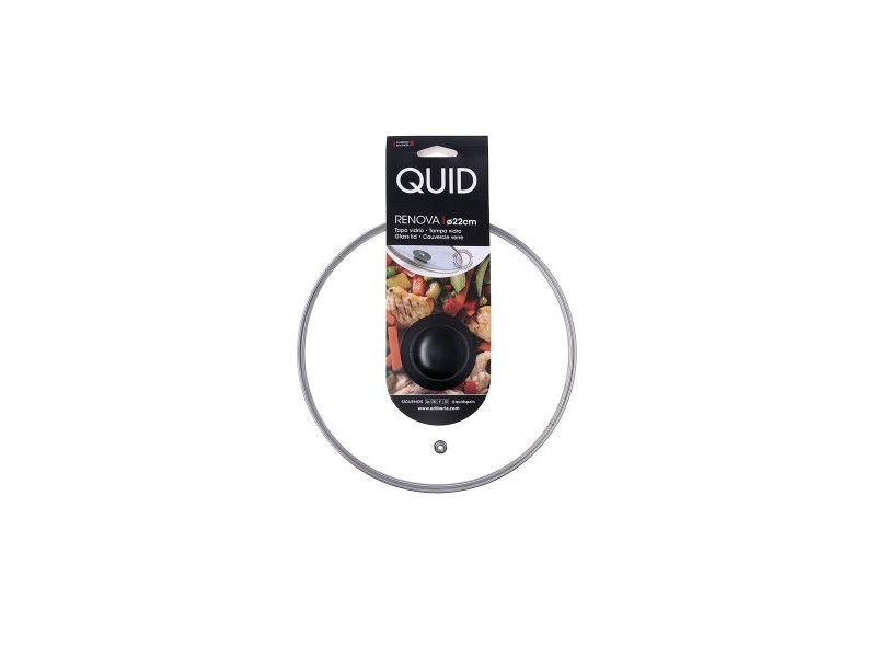 Капак за Тиган Quid Renova Прозрачен Cтъкло Ø 22 cm (6 броя)