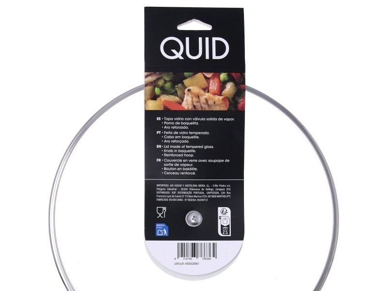 Капак за Тиган Quid Renova Прозрачен Cтъкло Ø 26 cm (6 броя) Капак за Тиган Quid Renova Прозрачен Cтъкло Ø 26 cm (6 броя)