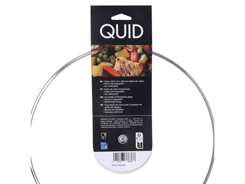 Капак за Тиган Quid Renova Прозрачен Cтъкло Ø 30 cm (6 броя)