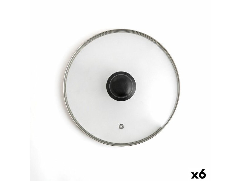 Капак за Тиган Quid Renova Прозрачен Cтъкло Ø 30 cm (6 броя)
