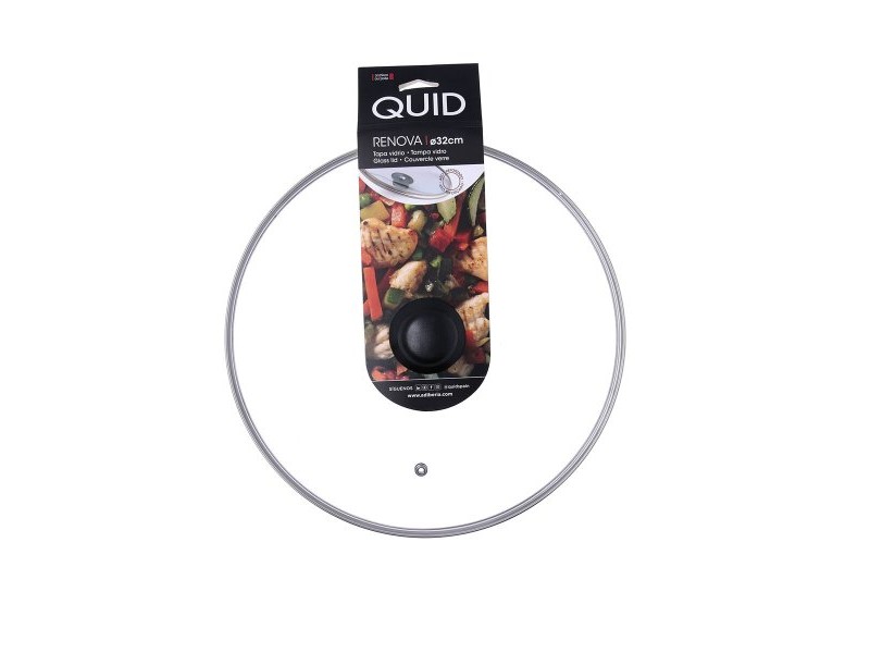 Капак за Тиган Quid Renova Прозрачен Cтъкло Ø 32 cm (6 броя)