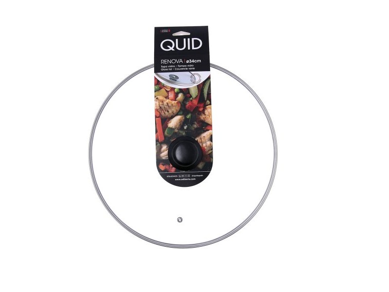 Капак за Тиган Quid Renova Прозрачен Cтъкло Ø 34 cm (6 броя)