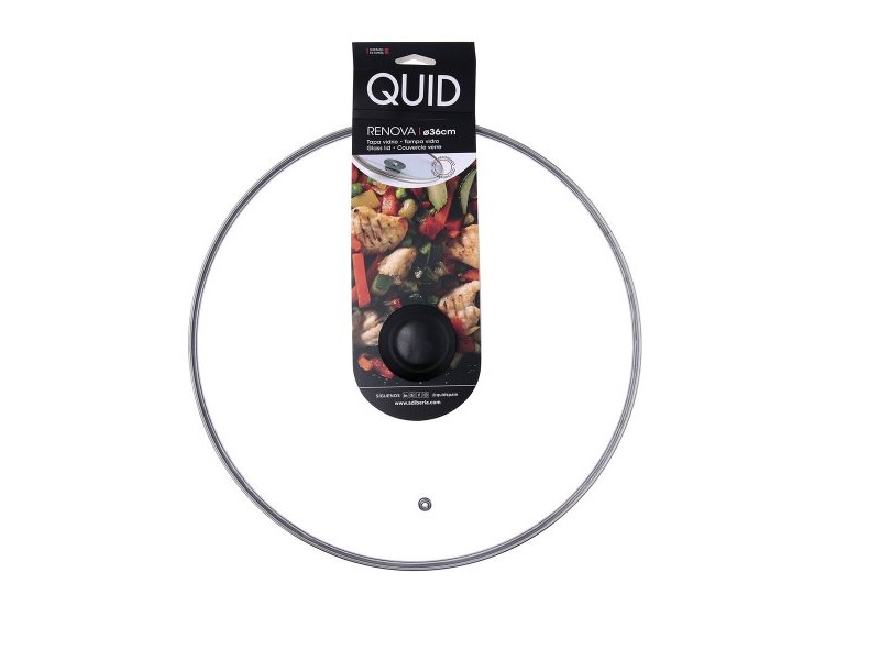 Капак за Тиган Quid Renova Прозрачен Cтъкло Ø 36 cm (6 броя)