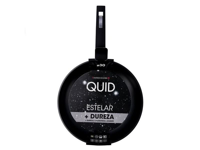 Тиган Quid Estelar Черен Метал Ø 30 cm (6 броя)