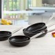 Тиган Quid Pro Chef Черен Метал Ø 18 cm (6 броя)