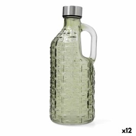 Бутилка за вода Quid Calypso Зелен Cтъкло 1 L (12 броя)