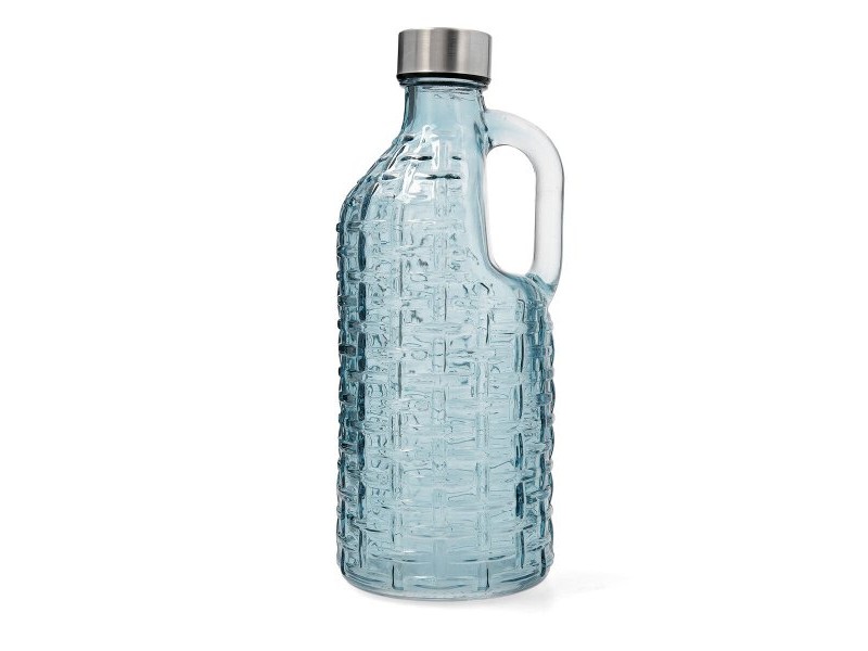 Бутилка за вода Quid Calypso Син Cтъкло 1 L (12 броя)