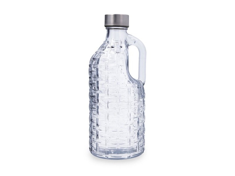 Бутилка за вода Quid Calypso Прозрачен Cтъкло 1 L (12 броя)