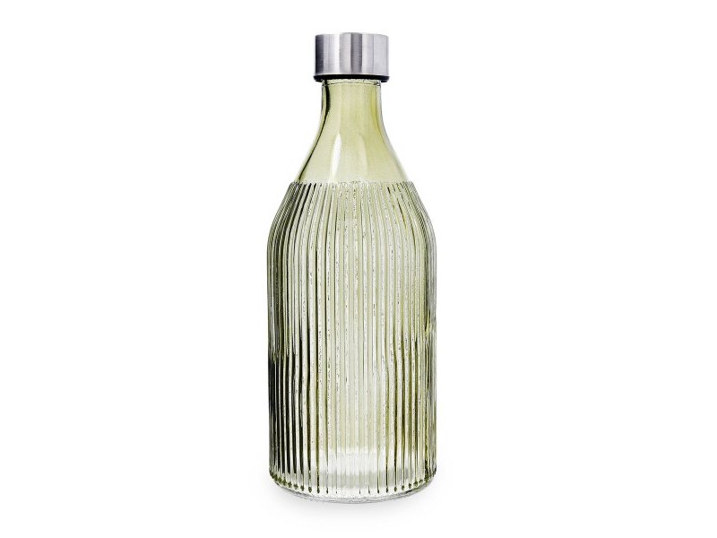 Бутилка за вода Quid Maison Зелен Cтъкло 1 L (12 броя)