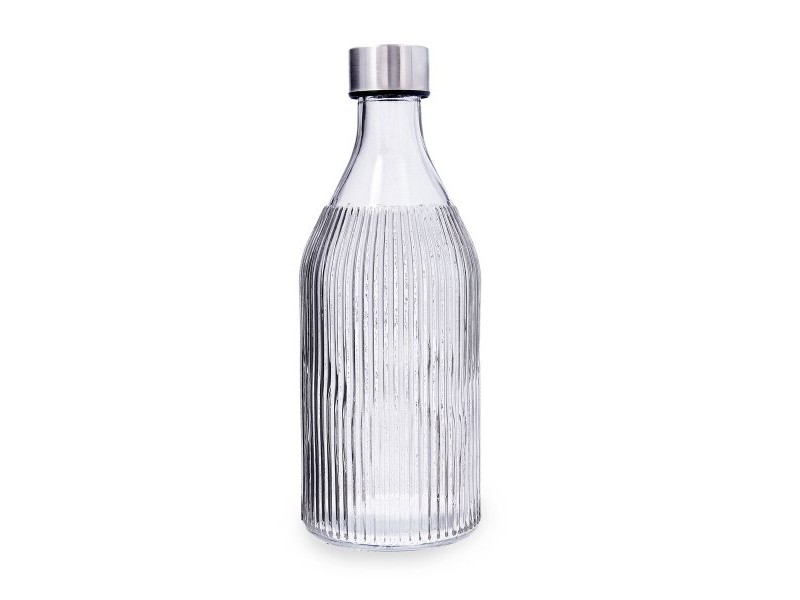 Бутилка за вода Quid Maison Сив Cтъкло 1 L (12 броя)