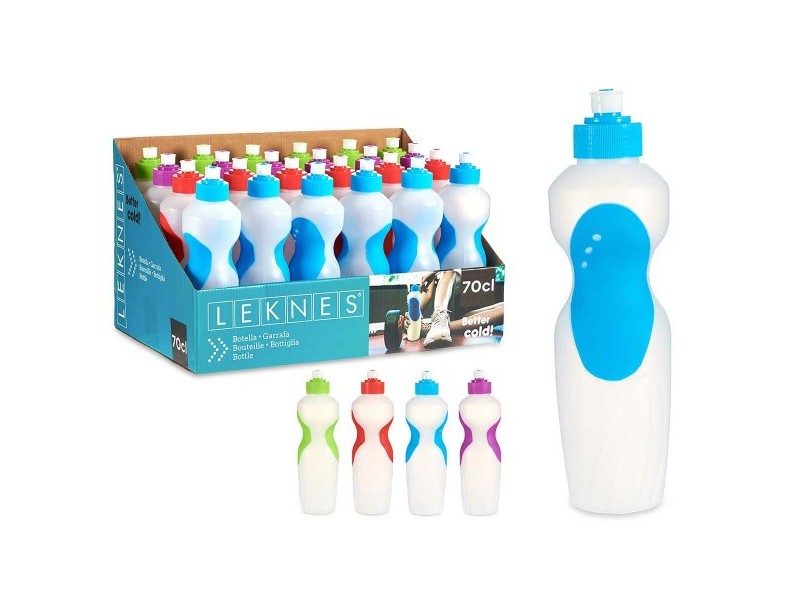 Бутилка за вода Leknes полиетилен 700 ml (24 броя)