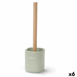 Четка за Баня Berilo Бял Зелен Дървен Полирезин 9,6 x 37 x 9,5 cm (6 броя)