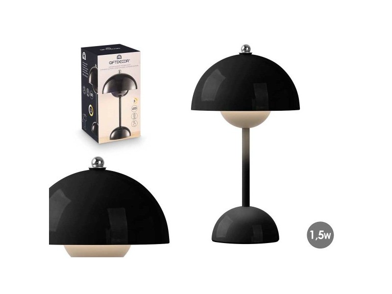 Настолна лампа Gift Decor Черен 1,5 W Гъба (4 броя)