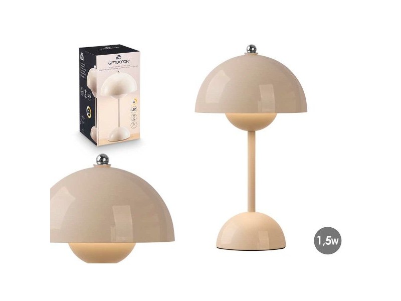 Настолна лампа Gift Decor Бежов 1,5 W Гъба (4 броя)