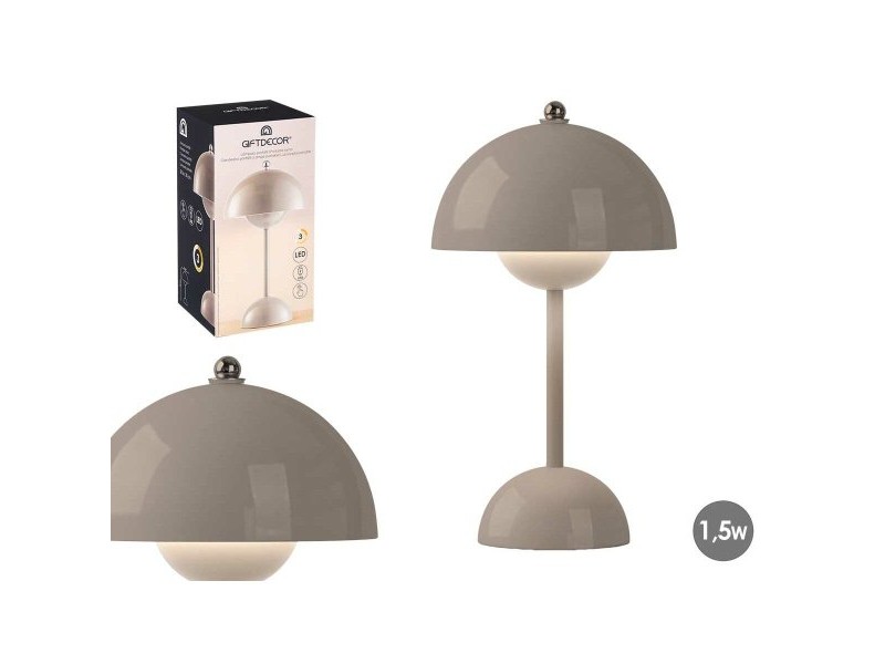 Настолна лампа Gift Decor Сив 1,5 W Гъба (4 броя)