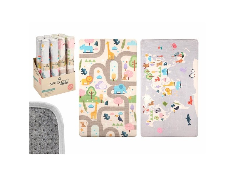 Килимче за Игра Gift Decor Животни 140 x 0,6 x 80 cm Многоцветен (12 броя)