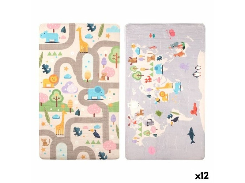 Килимче за Игра Gift Decor Животни 140 x 0,6 x 80 cm Многоцветен (12 броя)