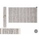 Килим Gift Decor Сив Картини 140 x 80 cm (6 броя)