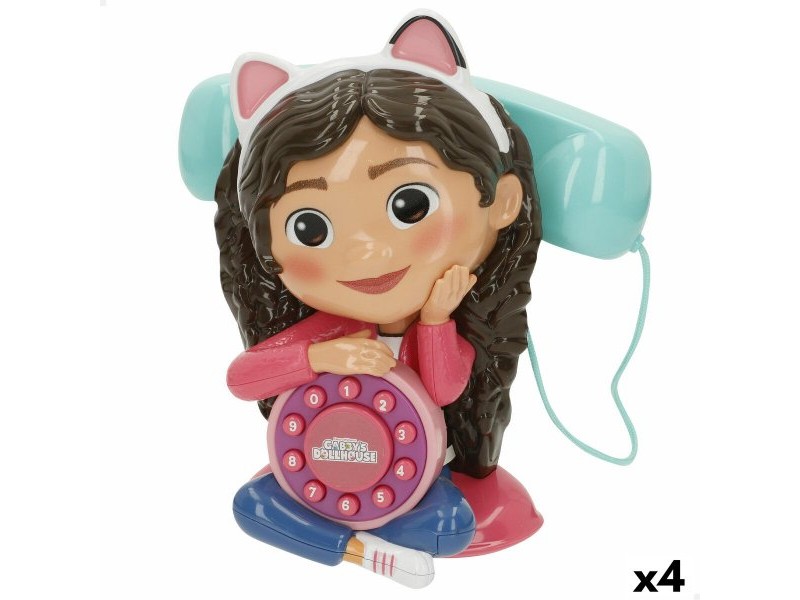 Играчка Телефон Gabby's Dollhouse 16 x 18 x 10 cm (4 броя)