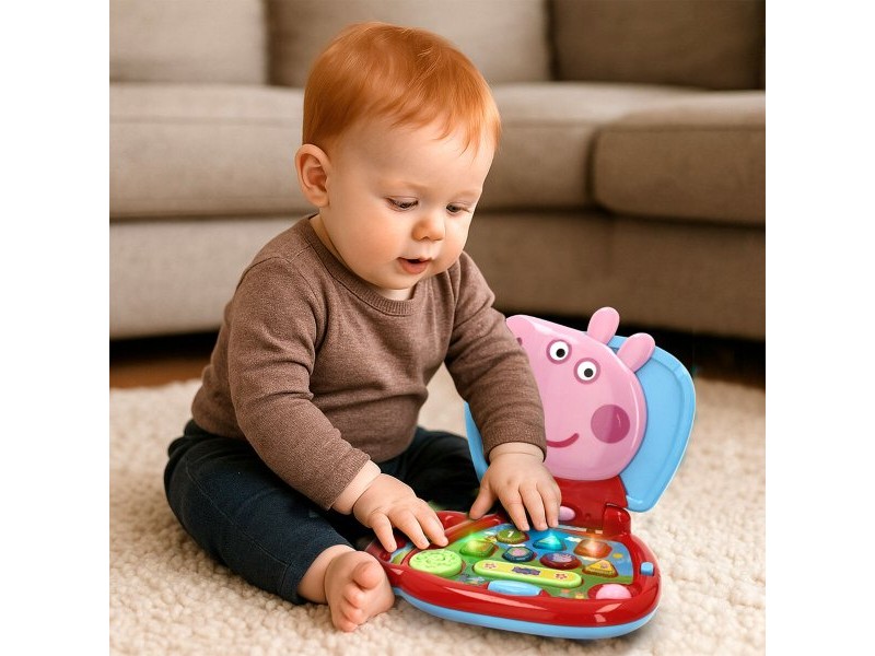 Играчка компютър Peppa Pig английски език 20 x 17 x 14 cm Многоцветен (4 броя)