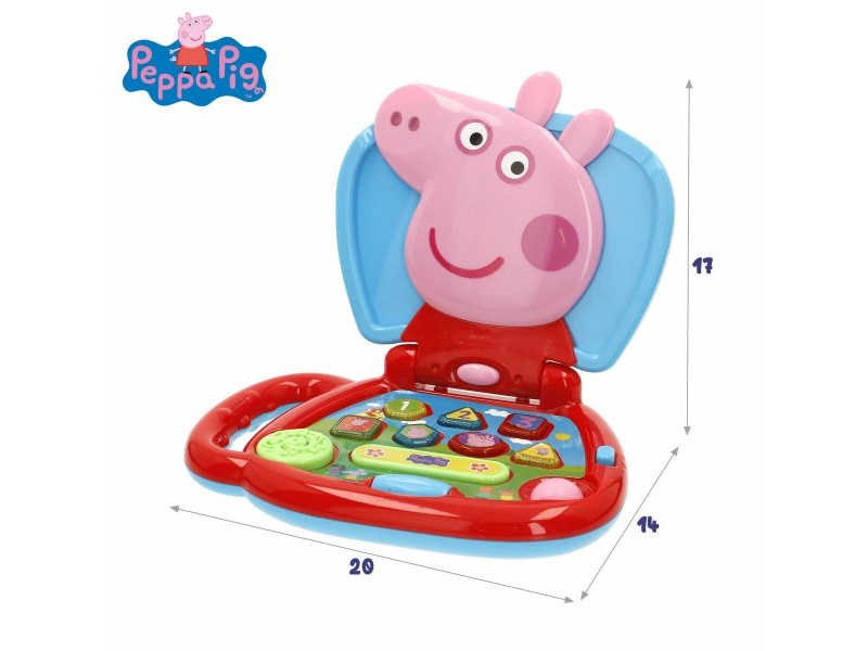 Играчка компютър Peppa Pig английски език 20 x 17 x 14 cm Многоцветен (4 броя)